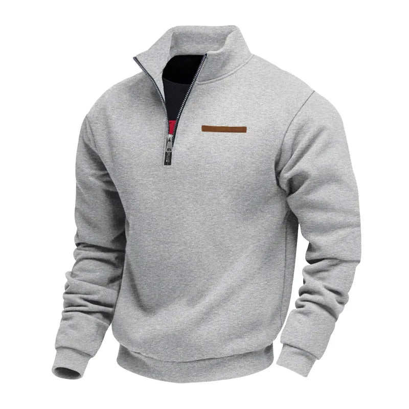 Sosthène | Pull Demi-Zip Col Montant