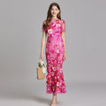 Jasmine | Robe Midi Fleurie Brodée