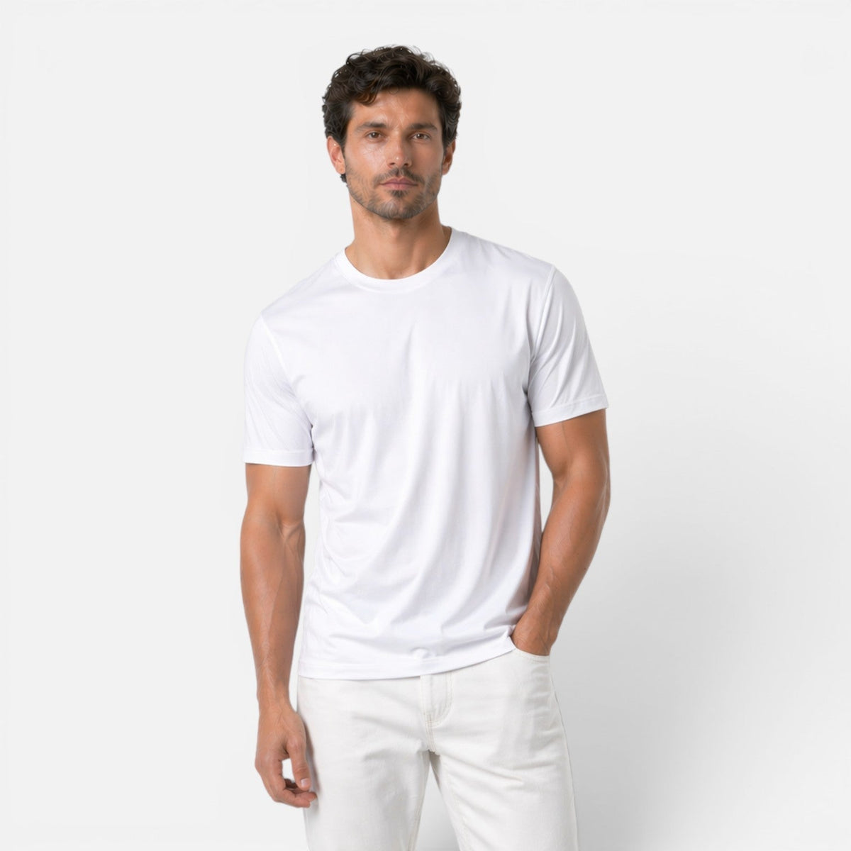 Cédric | T-Shirt Rafraîchissant Soie Glacée