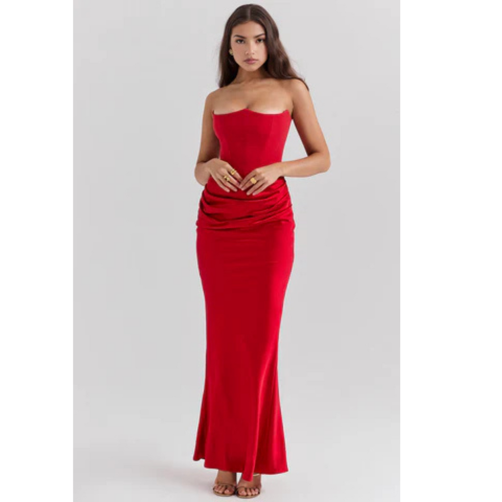 Nadège | Robe Maxi Bustier Sans Bretelles Femme