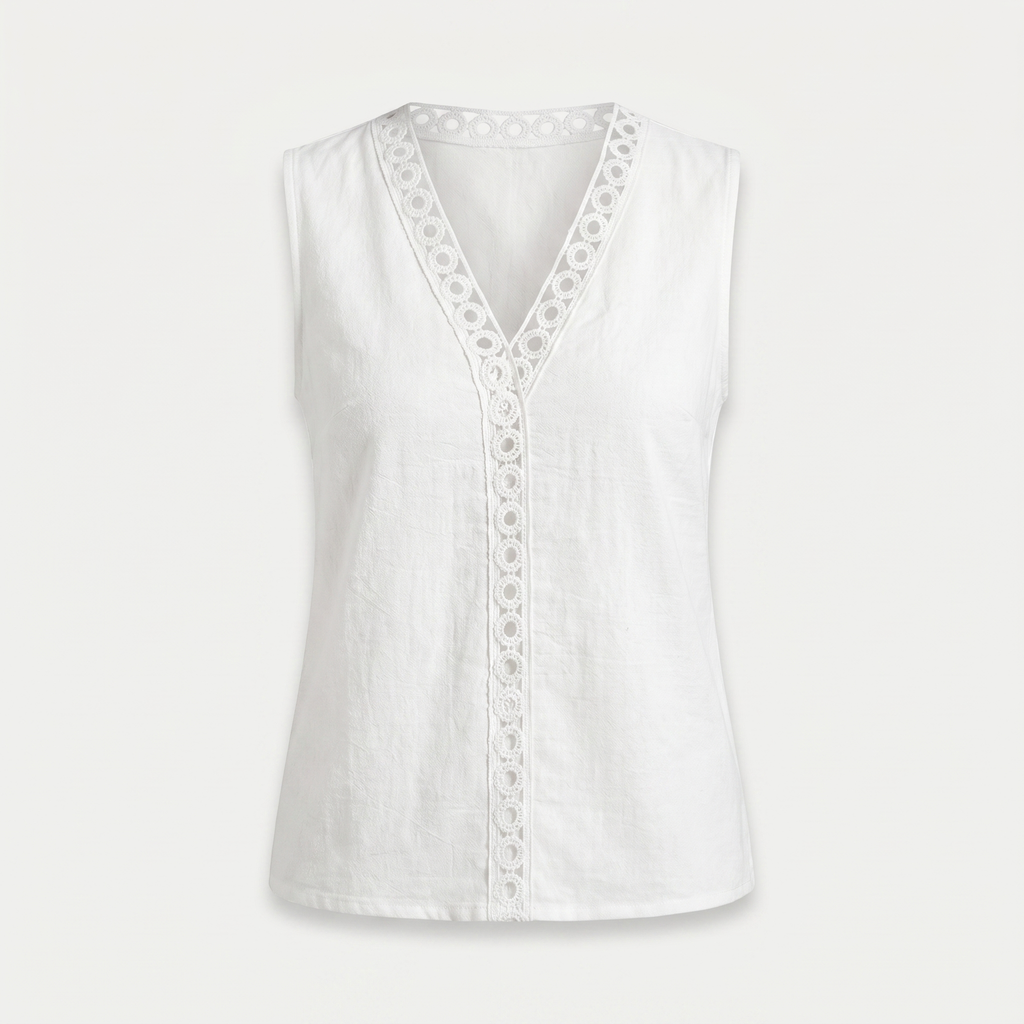Urielle | Top Col V Dentelle
