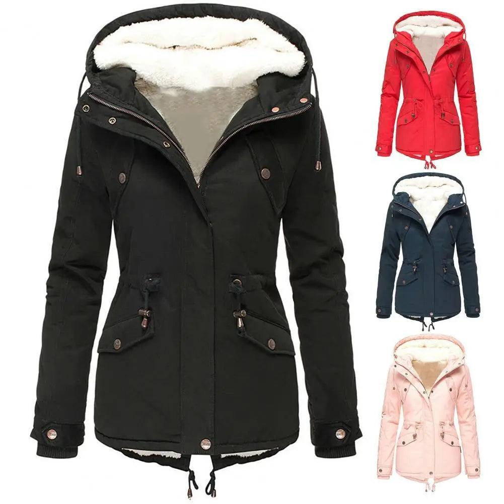 Ludivine | Parka à Capuche Taille Ajustable
