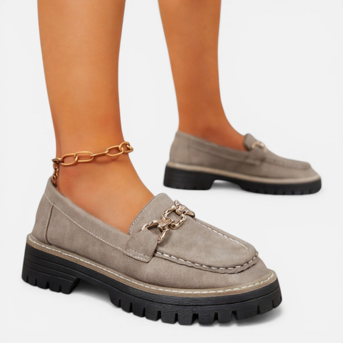 Priscille | Mocassins Semelle Épaisse Femme
