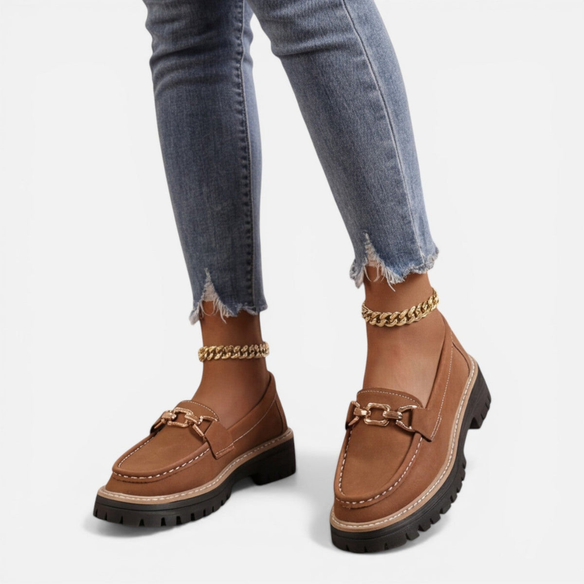 Priscille | Mocassins Semelle Épaisse Femme