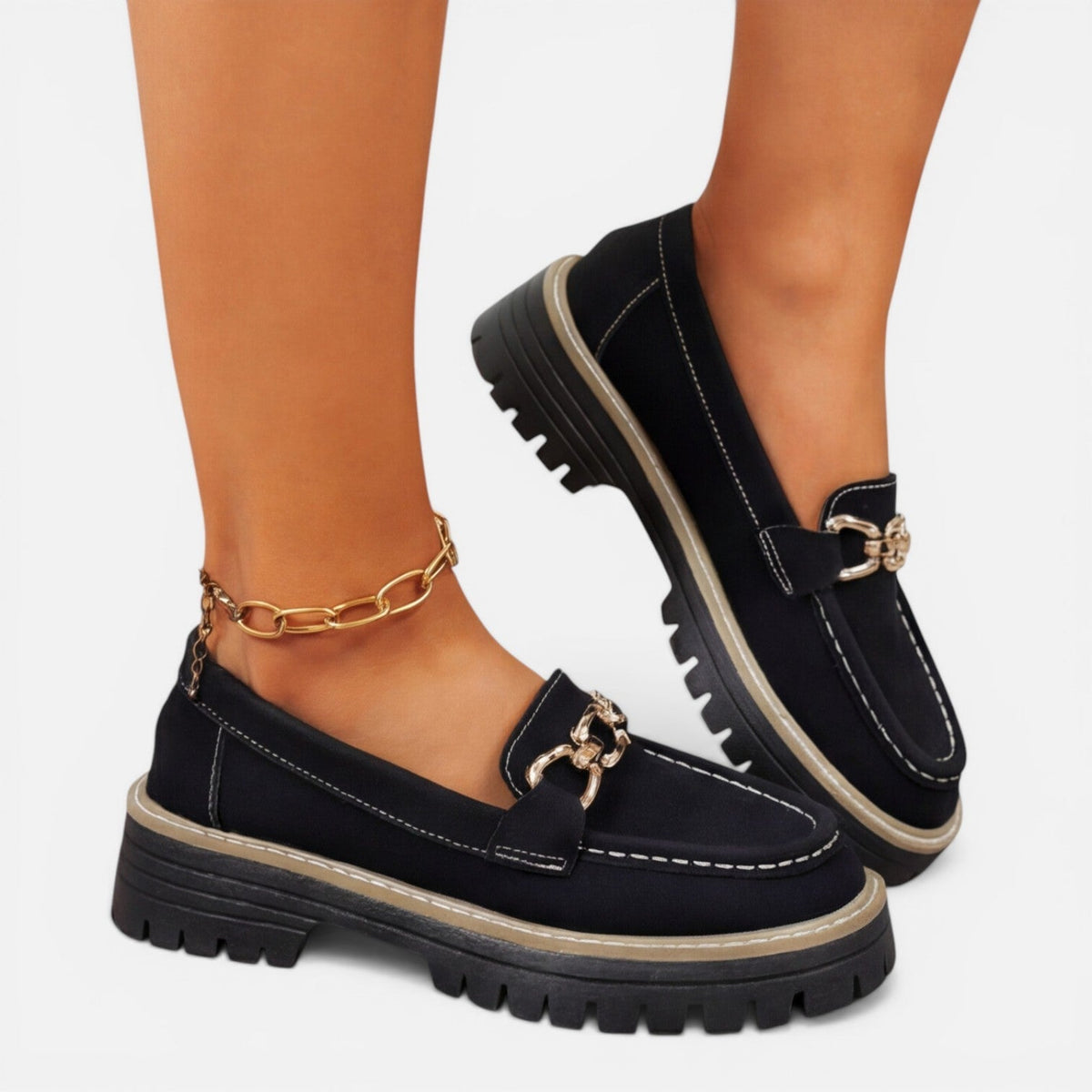 Priscille | Mocassins Semelle Épaisse Femme