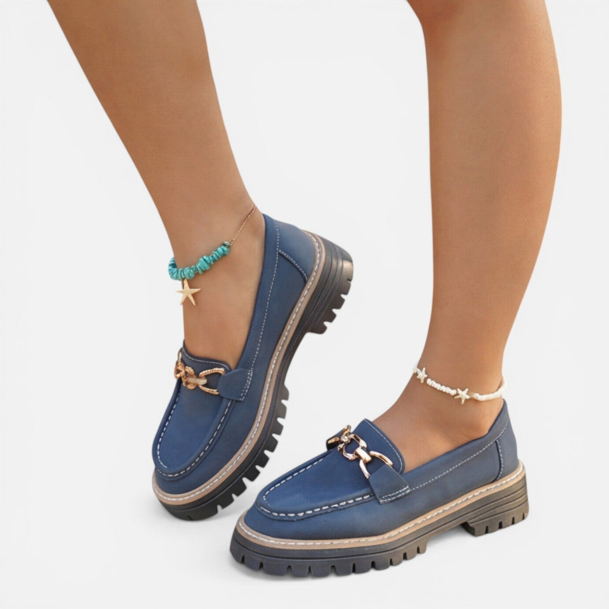 Priscille | Mocassins Semelle Épaisse Femme