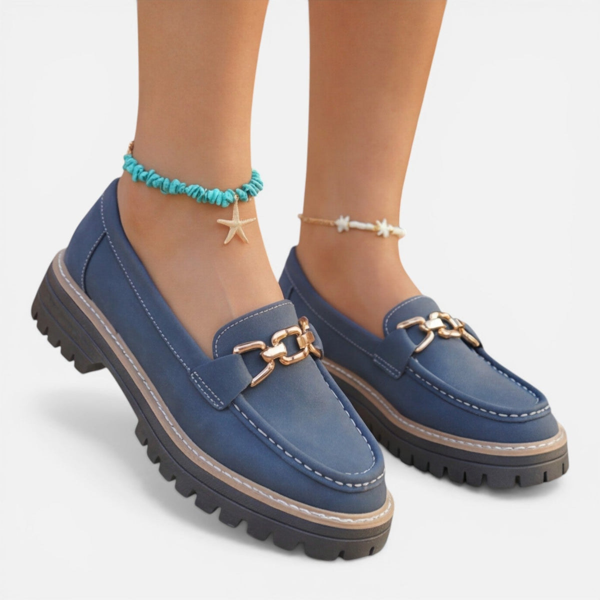 Priscille | Mocassins Semelle Épaisse Femme