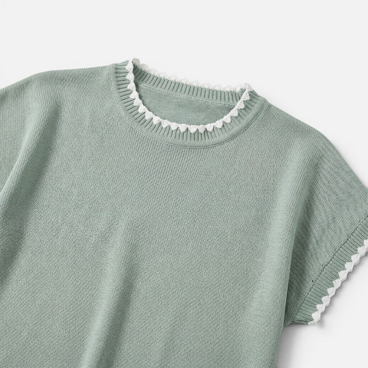 Danielle | Top en Maille Liseré Contrasté Femme