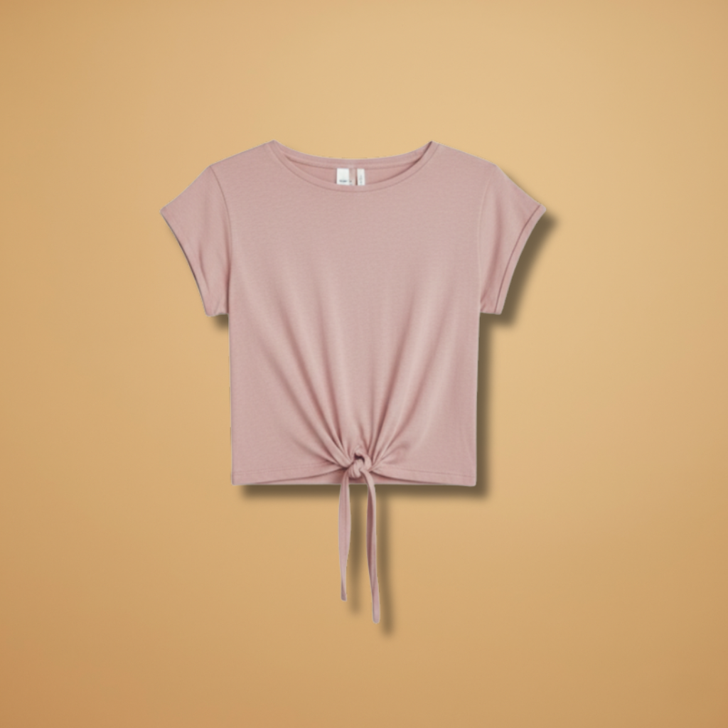 Vivienne | T-Shirt Nœud Devant Femme