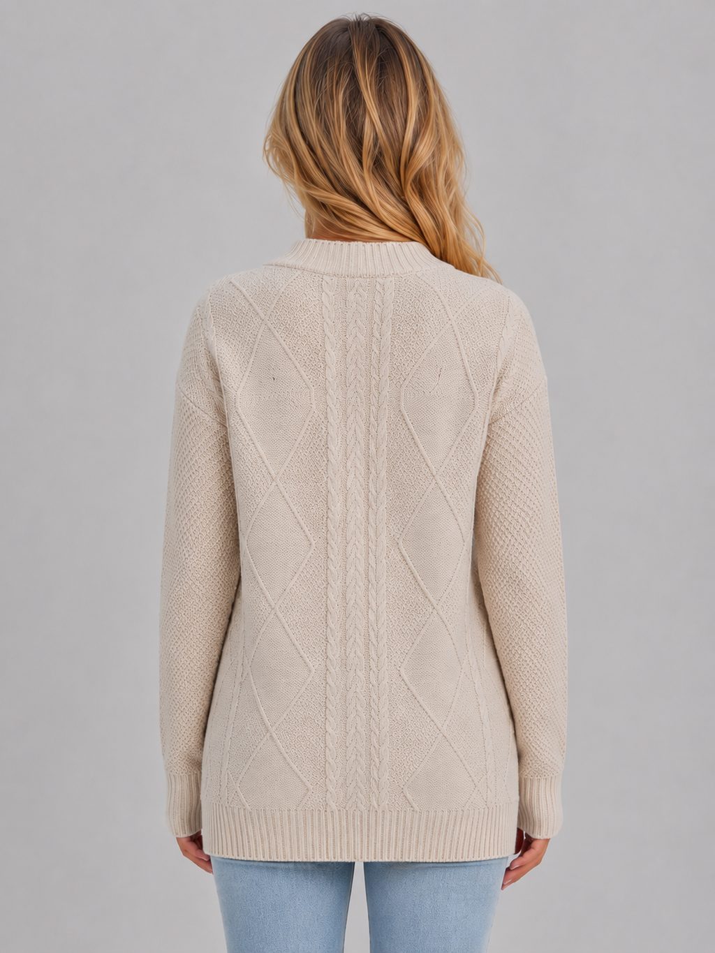 Bérangère | Gilet Torsadé Boutonné Femme