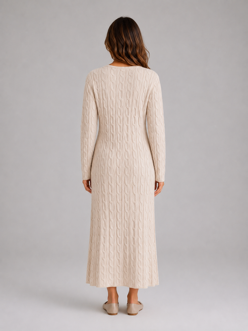 Anouk | Robe Maxi Torsadée Manches Longues