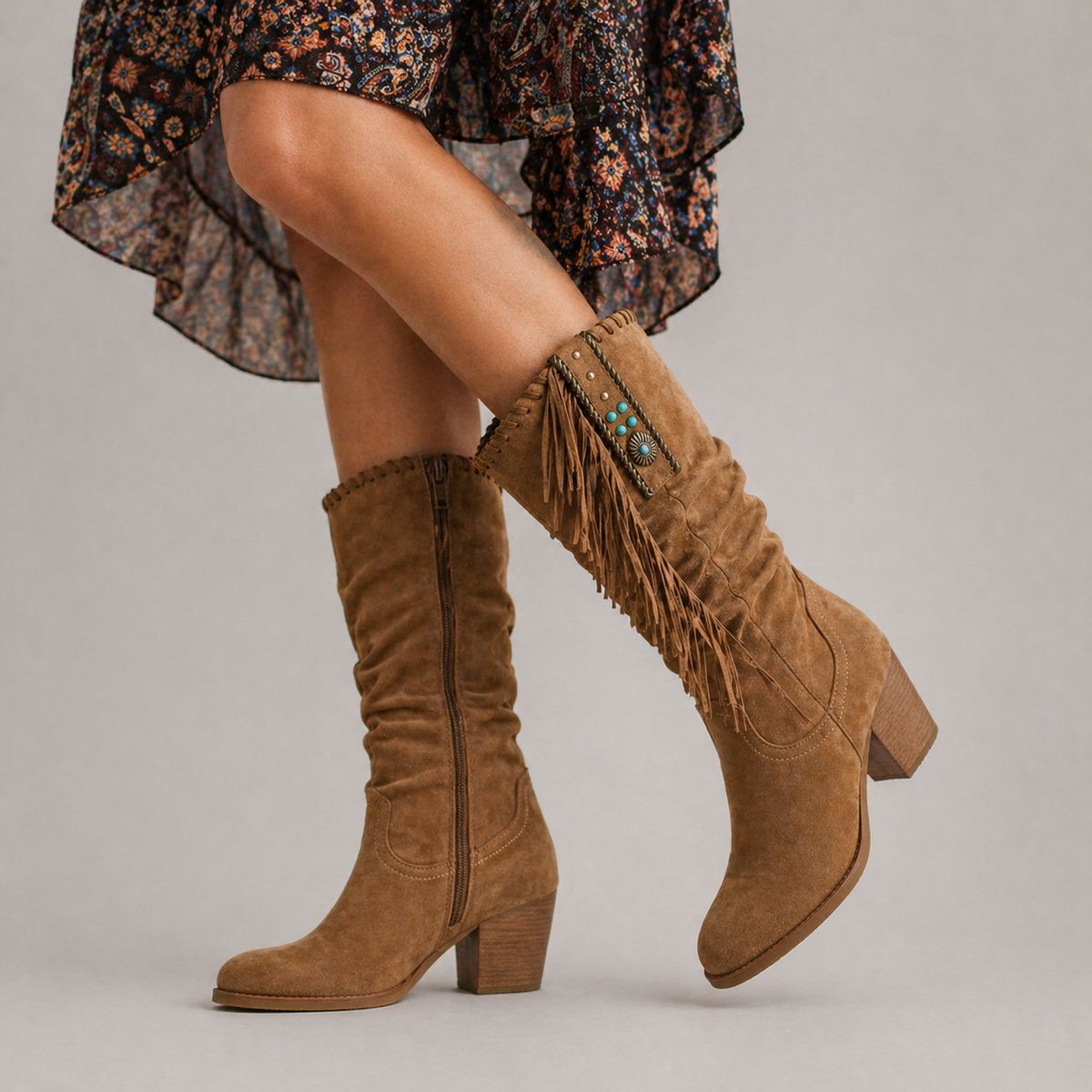 Lorraine | Bottes Cowboy Franges Femme