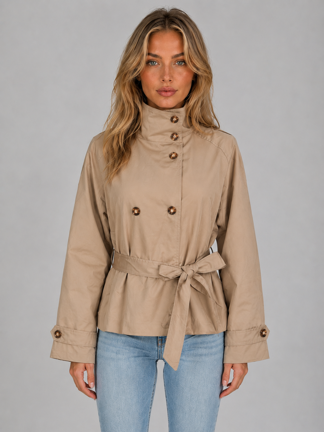 Nadia | Trench Court Ceinturé
