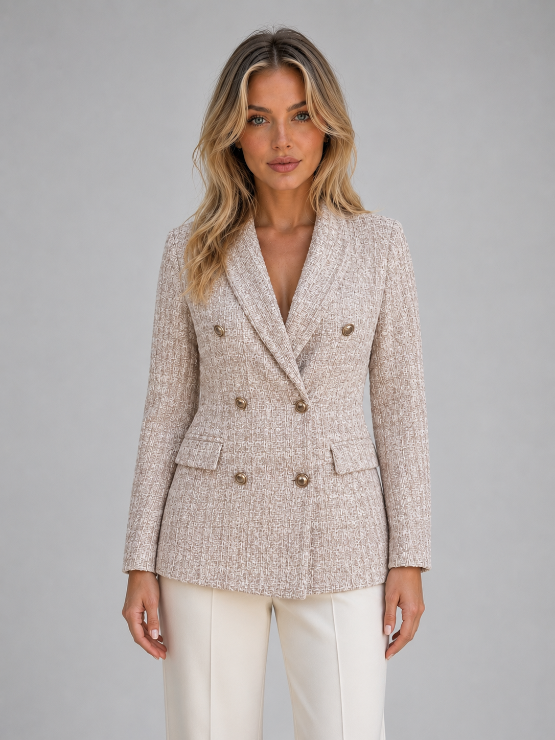 Sévérine | Blazer Tweed Croisé