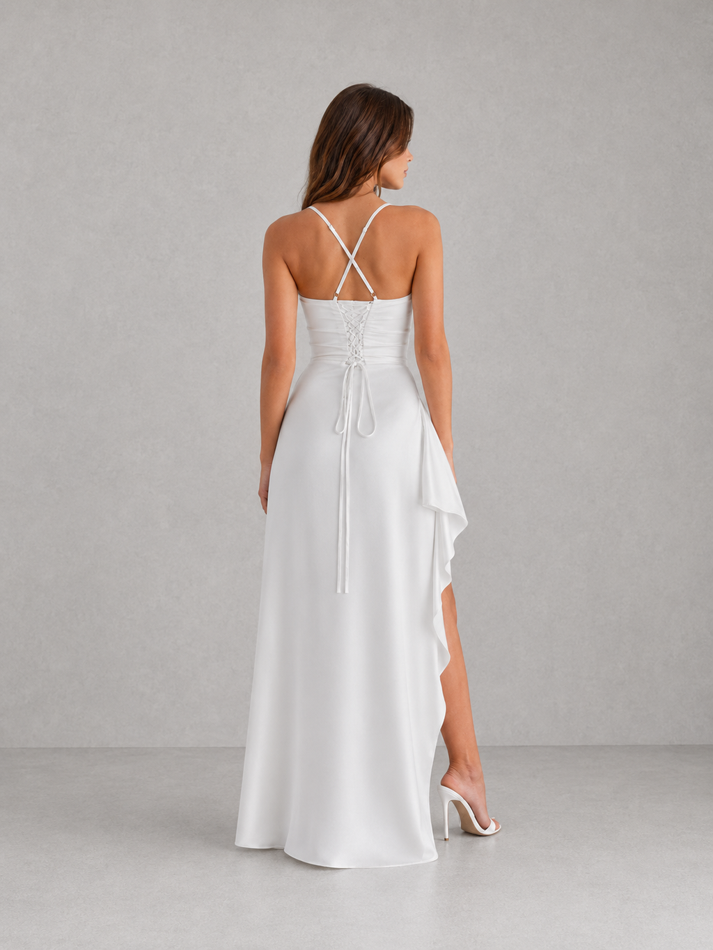 Daphné | Robe Maxi Satinée