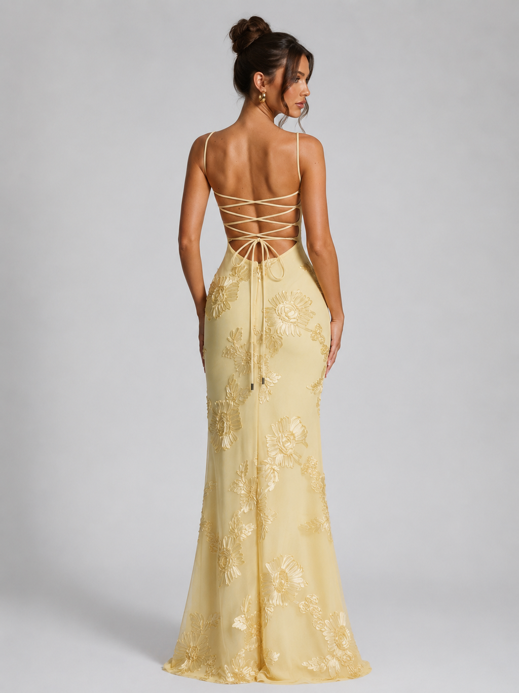 Fleur | Robe Maxi Corset Fleurie