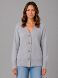 Félicie | Gilet Boutons Cœur Col V