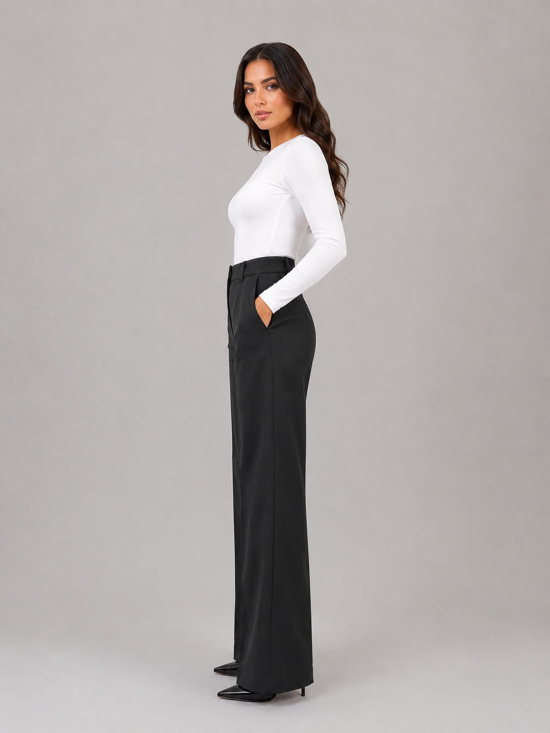 Blandine | Pantalon Tailleur Taille Haute