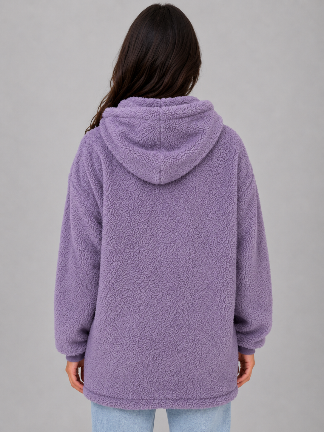 Malvina | Gilet Peau Lainée à Capuche