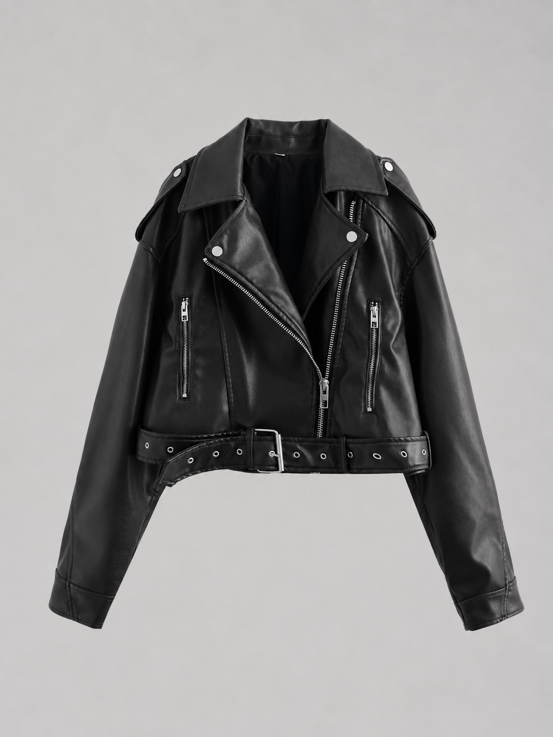 Denise | Veste Motard Simili Cuir Femme