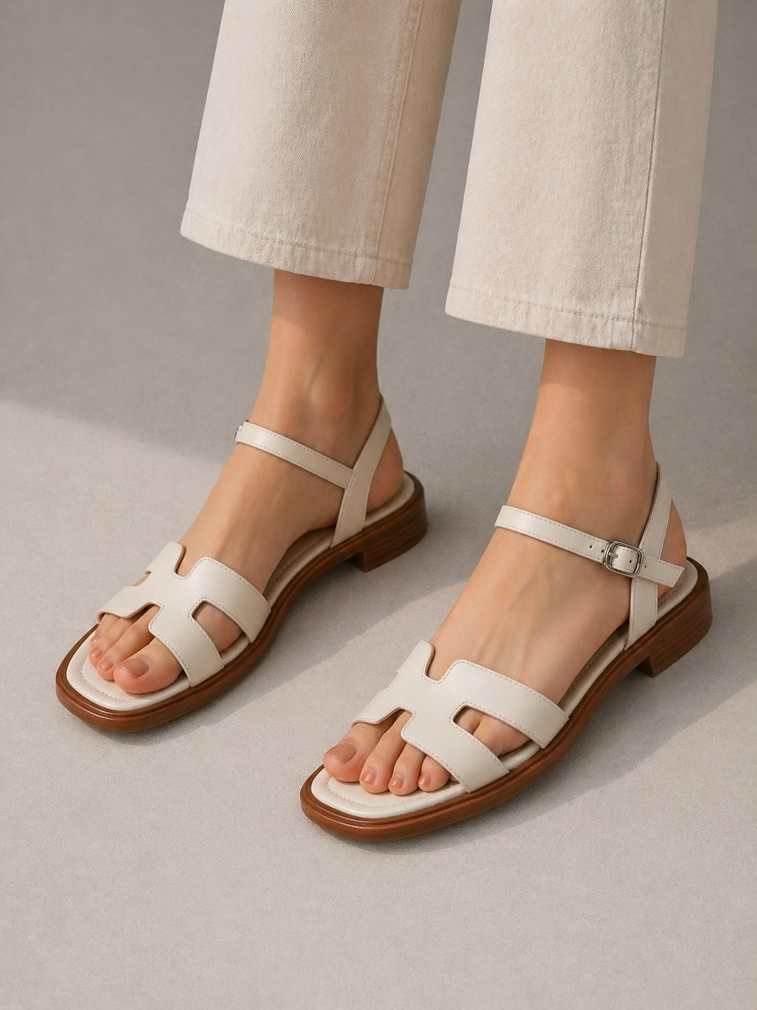 Ismerie | Sandales Cuir Brides Femme