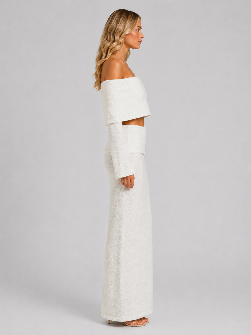 Constance | Ensemble Épaules Dénudées Jupe Maxi Femme