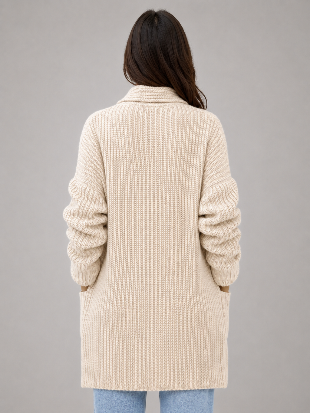 Valentine-Marie | Gilet Long Ouvert à Poches