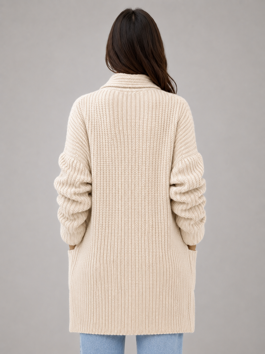 Valentine-Marie | Gilet Long Ouvert à Poches