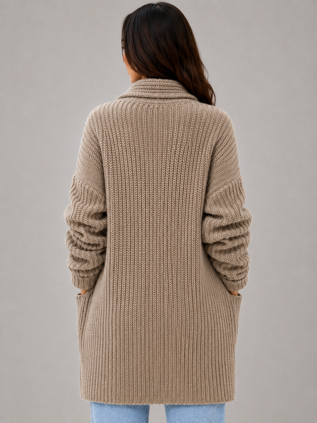 Valentine-Marie | Gilet Long Ouvert à Poches