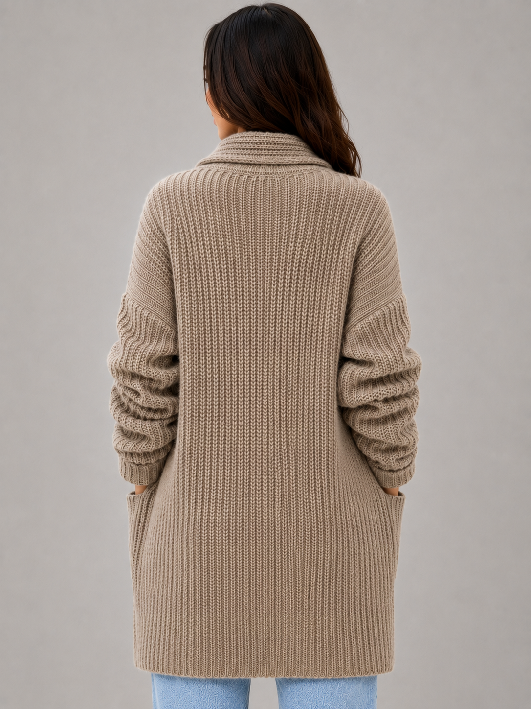 Valentine-Marie | Gilet Long Ouvert à Poches