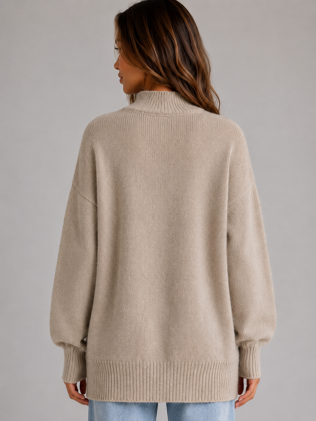 Bérengère | Pull Oversize Col Montant Long