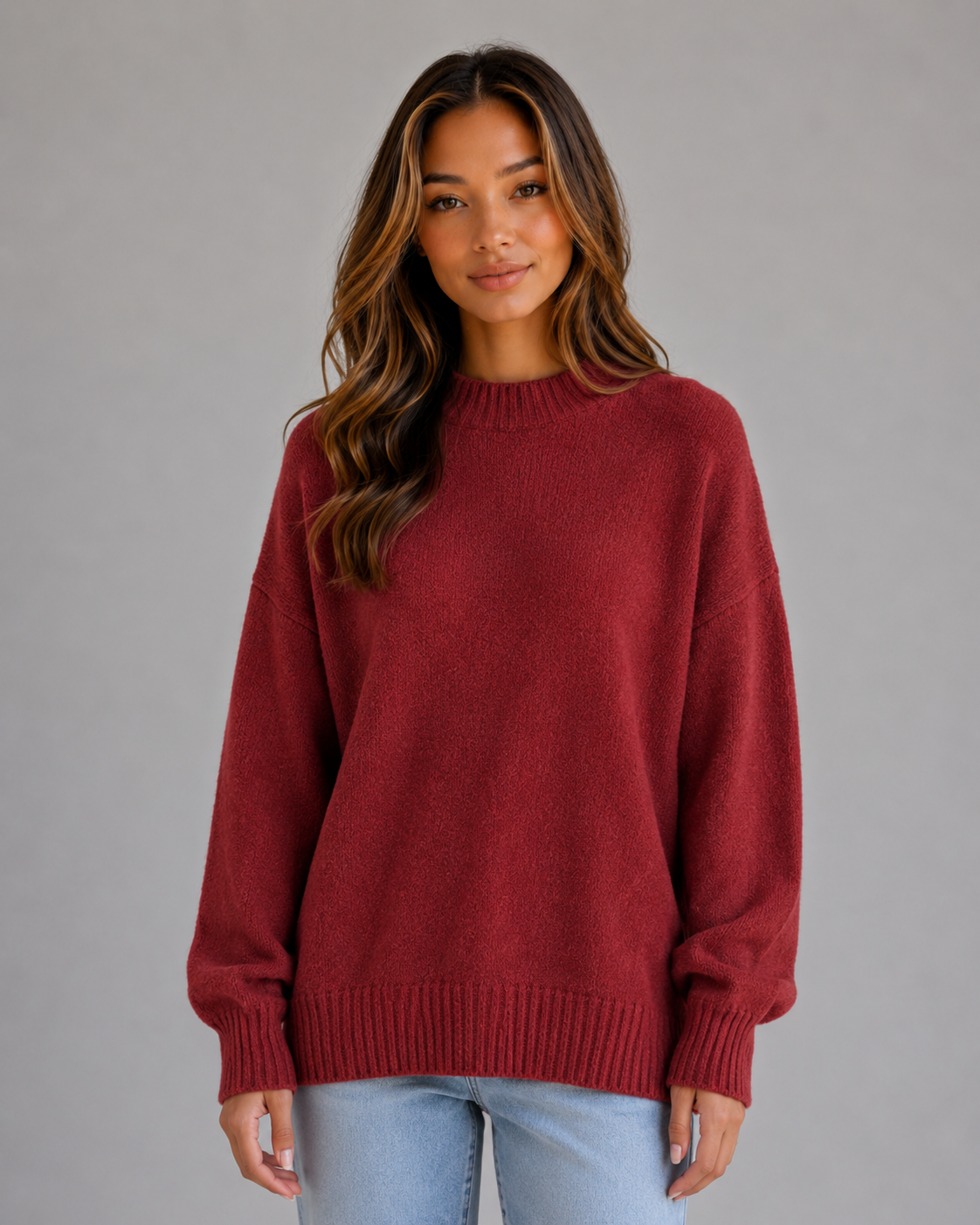 Bérengère | Pull Oversize Col Montant Long