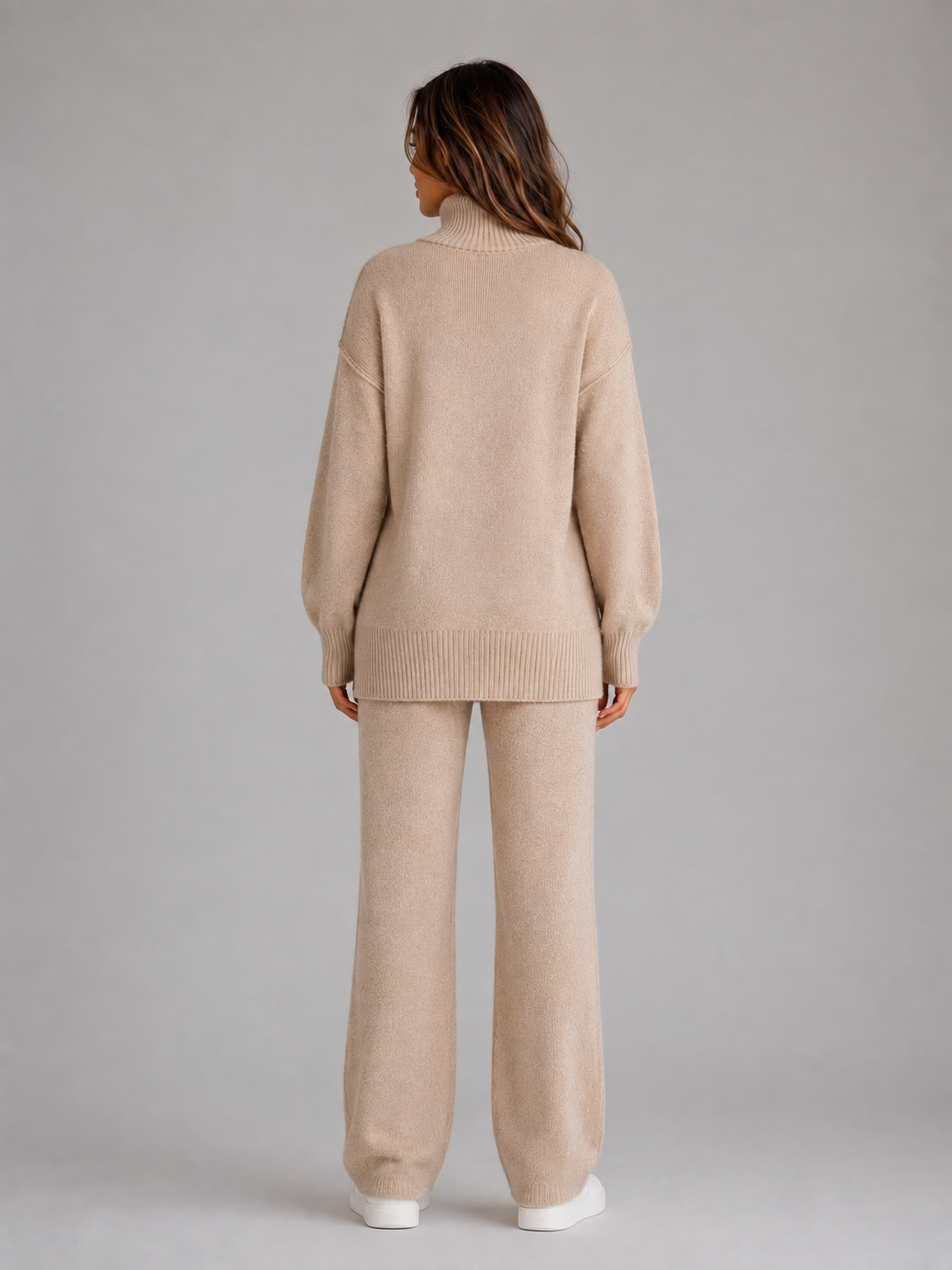 Karen | Ensemble Maille Col Roulé Oversize