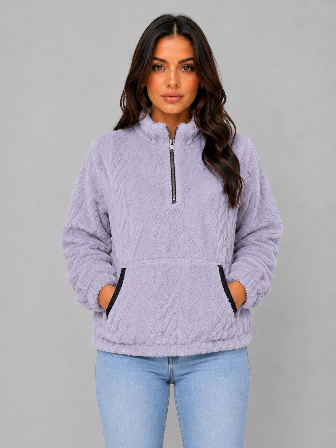 Naïs | Polaire Peluche Demi-Zip