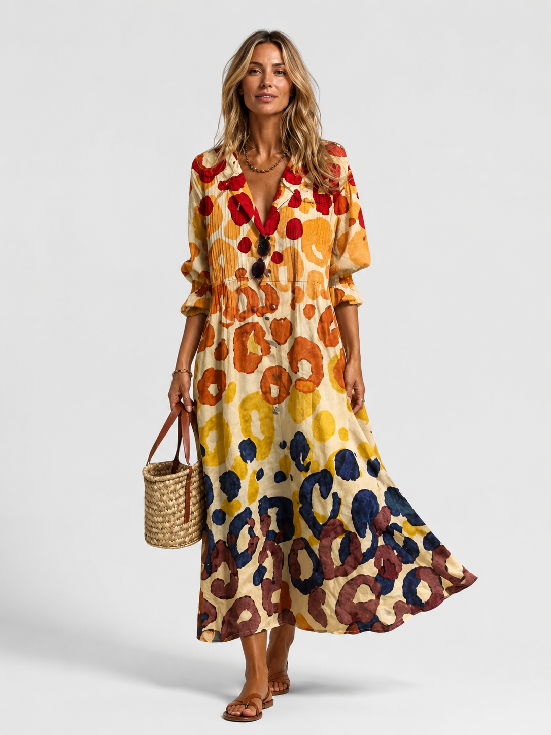 Rachel | Robe Chemise Imprimée