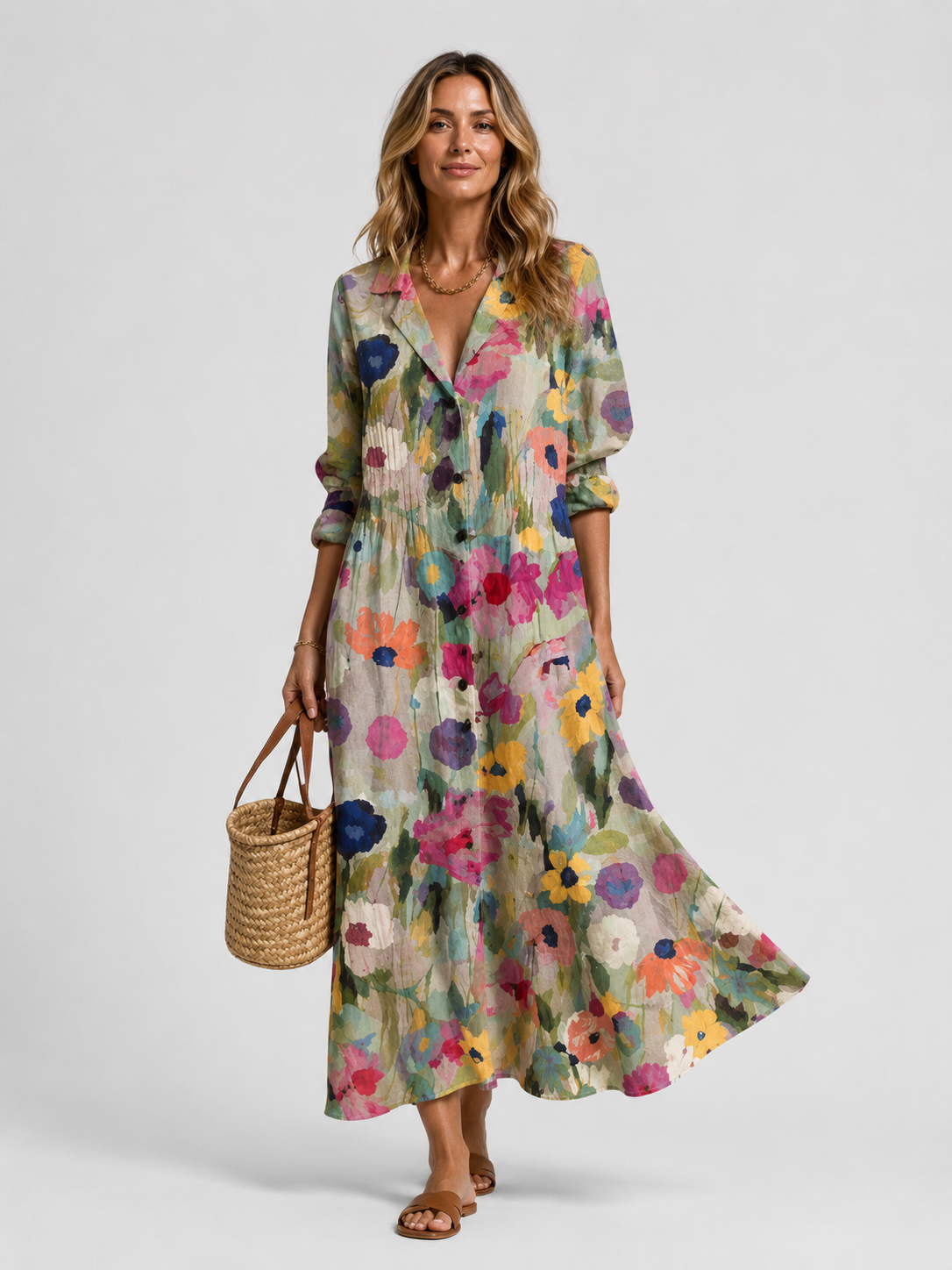 Rachel | Robe Chemise Imprimée