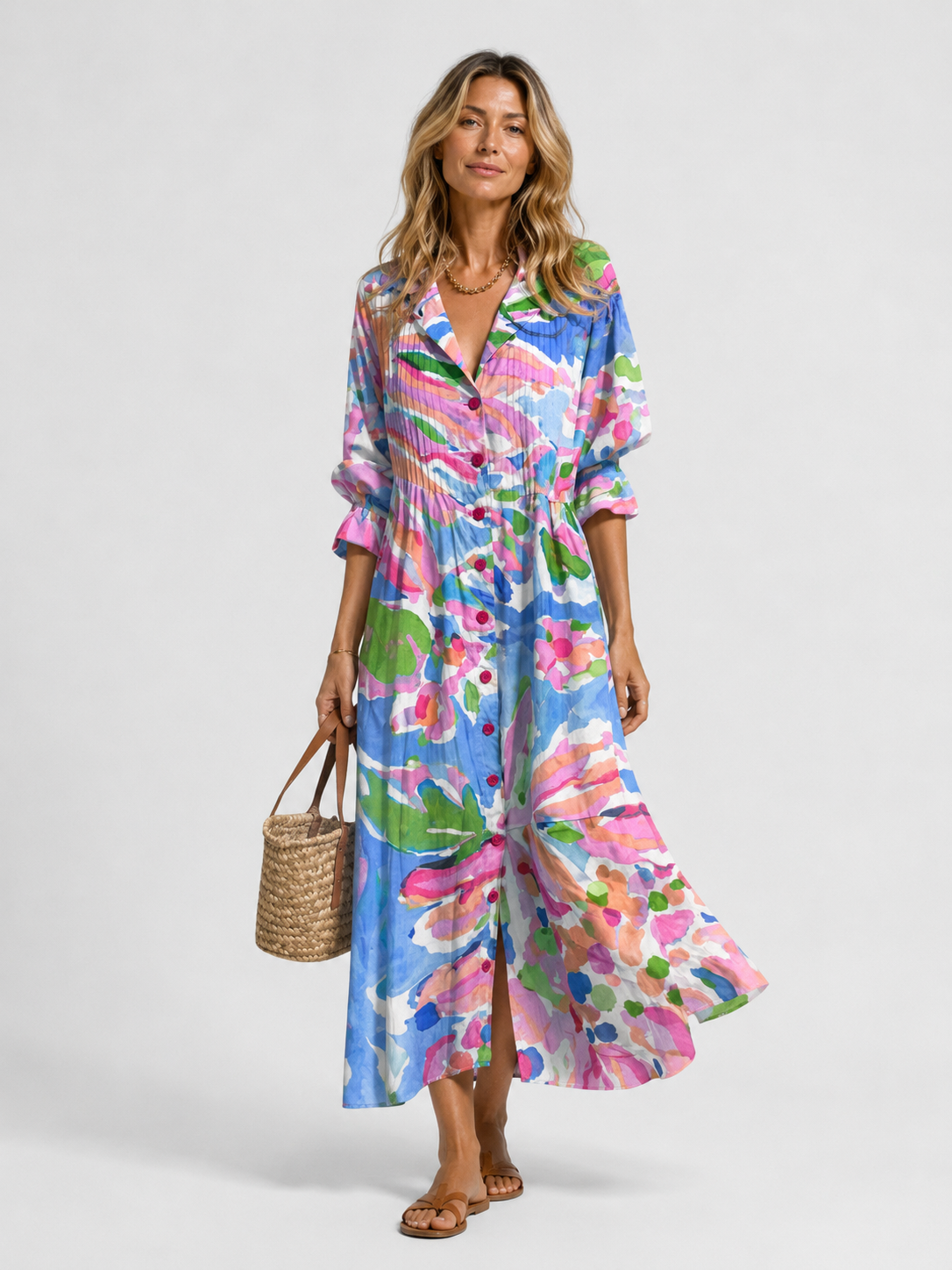 Rachel | Robe Chemise Imprimée