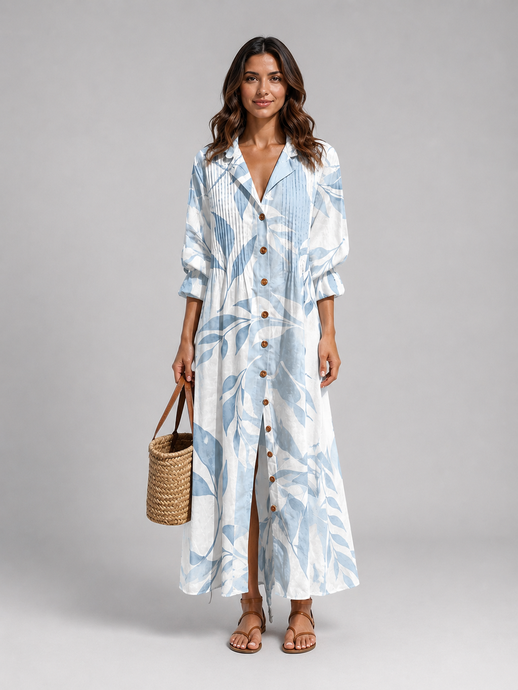 Célia | Robe Maxi Chemise