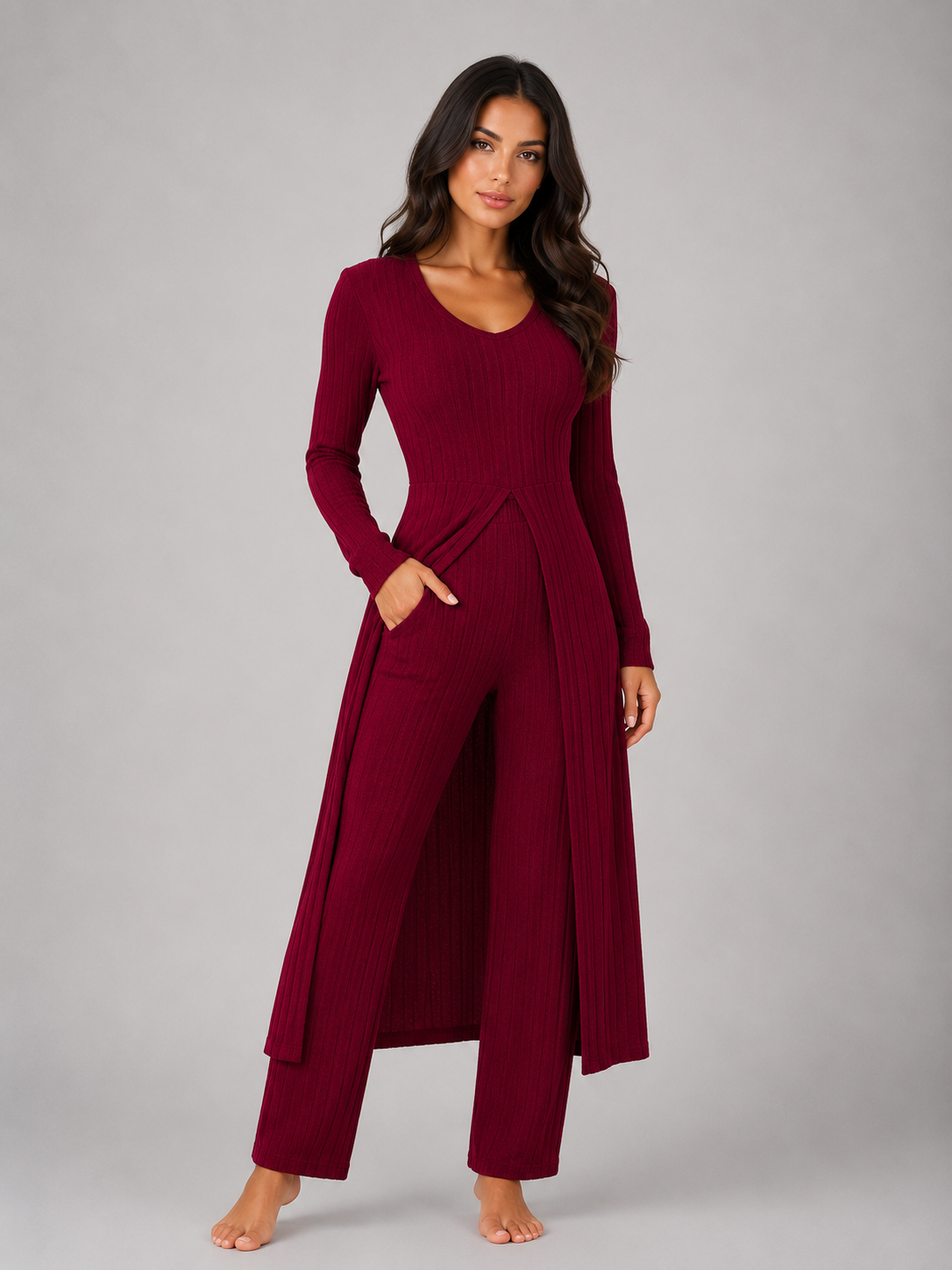 Olympe | Ensemble Côtelé Relaxed Fit