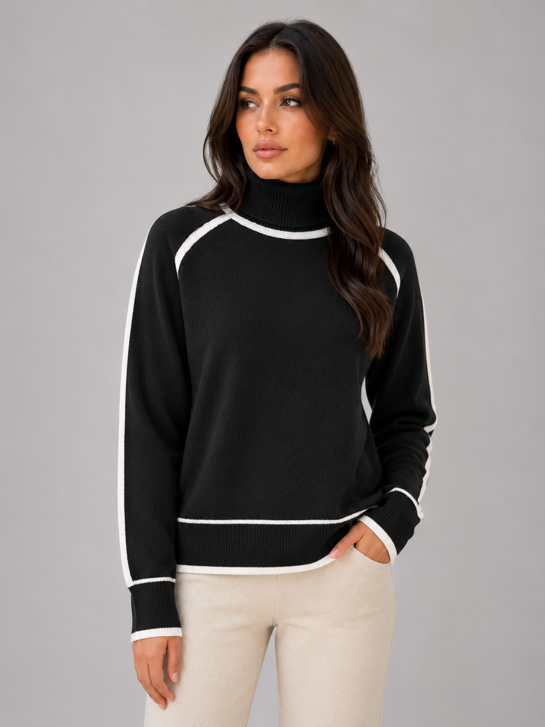 Christelle | Pull Col Roulé Relaxed Fit
