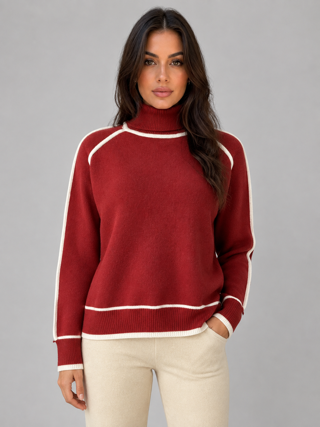 Christelle | Pull Col Roulé Relaxed Fit