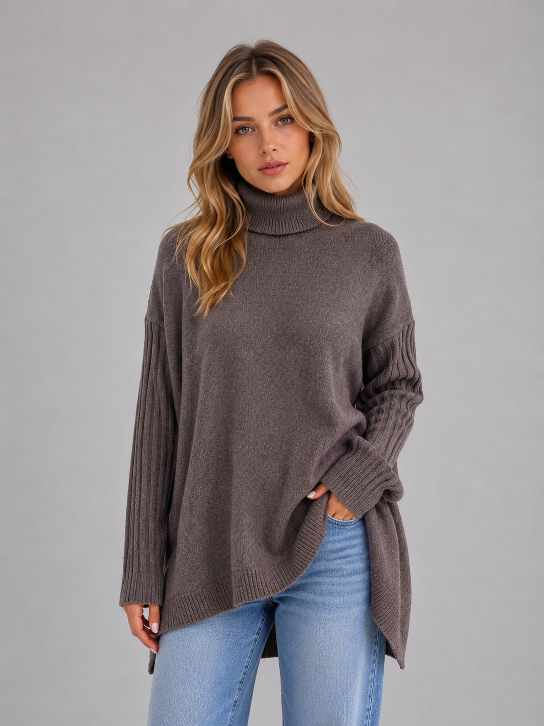 Sophie | Pull Col Roulé Oversize
