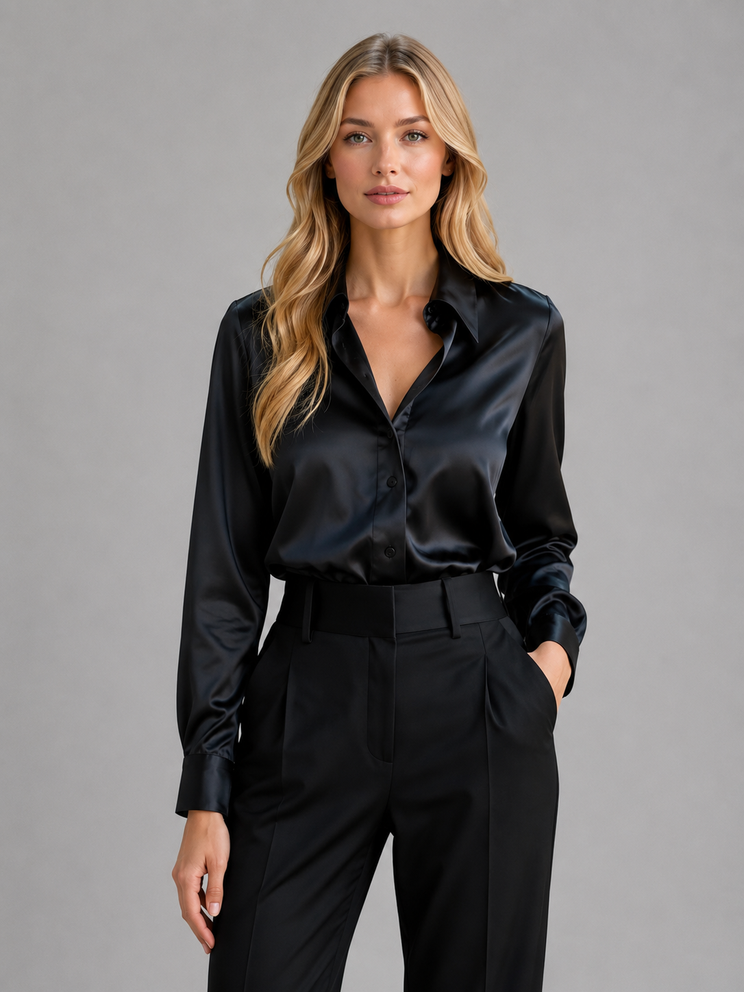 Servane | Blouse Effet Satin Femme