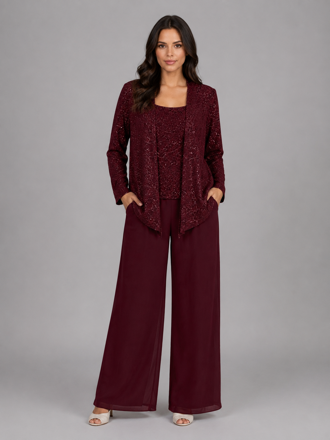 Gisèle | Ensemble Trois Pièces Sequins Femme
