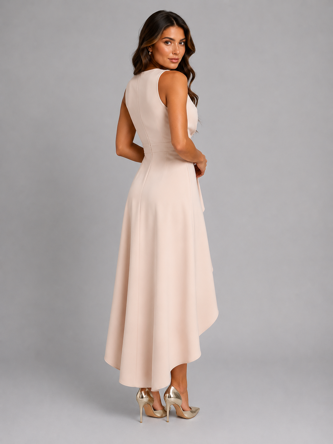 Élise | Robe Maxi Cache-Cœur Col V Femme