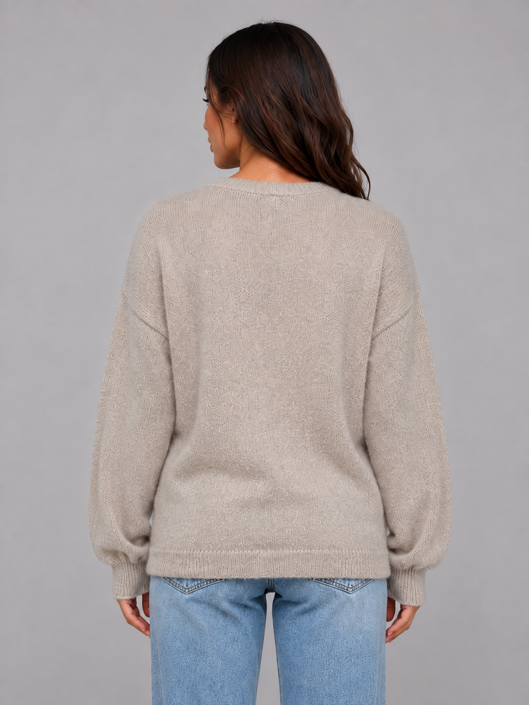 Laurette | Gilet Maille Douce Col Rond