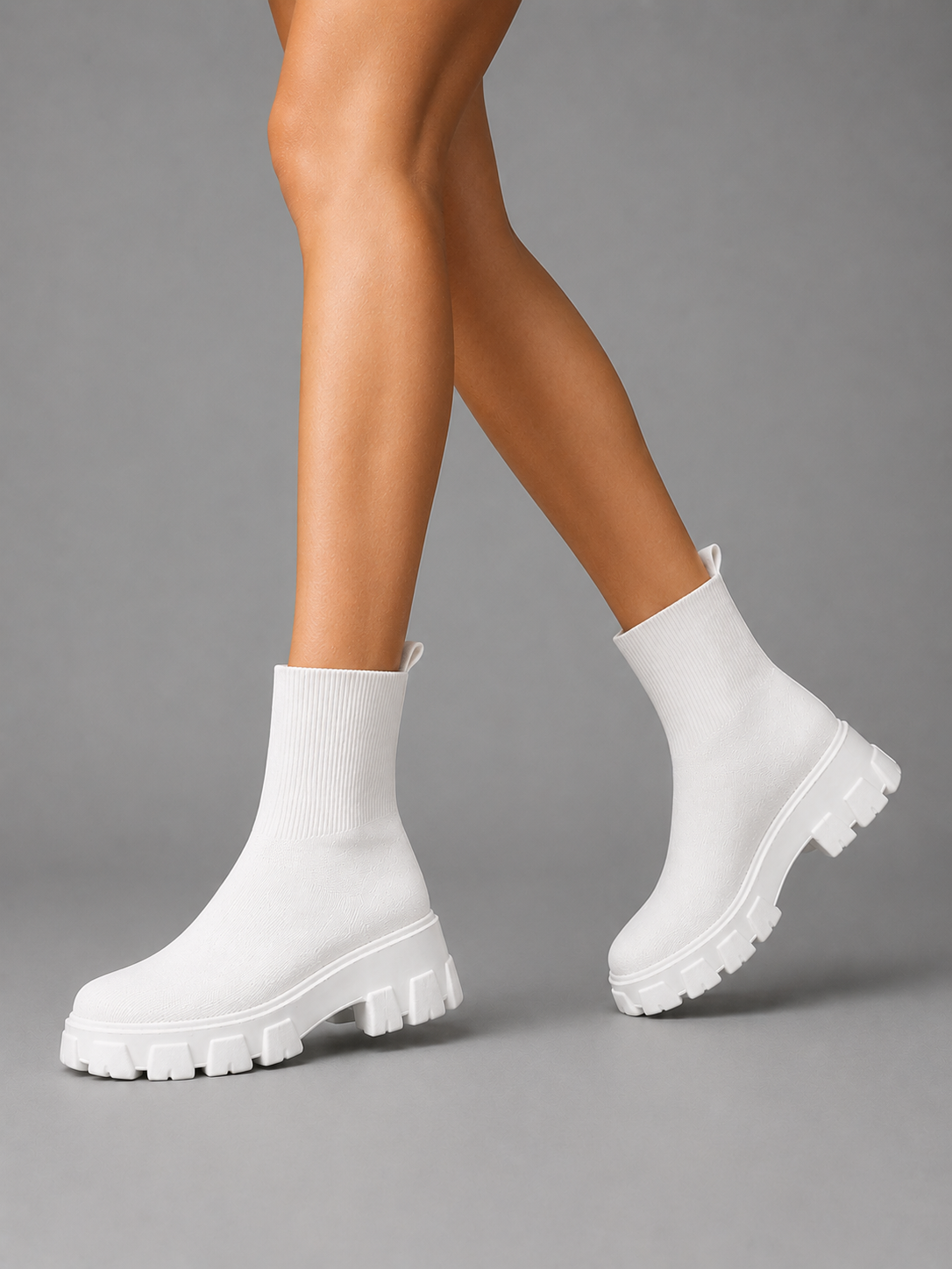 Douce | Sock Boots Semelle Chunky