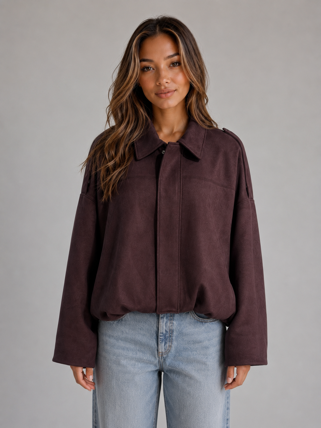 Symphorine | Blouson Bomber Aspect Suédine