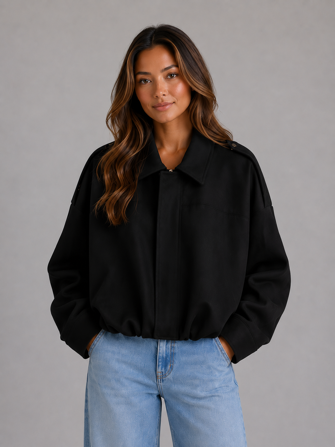Symphorine | Blouson Bomber Aspect Suédine