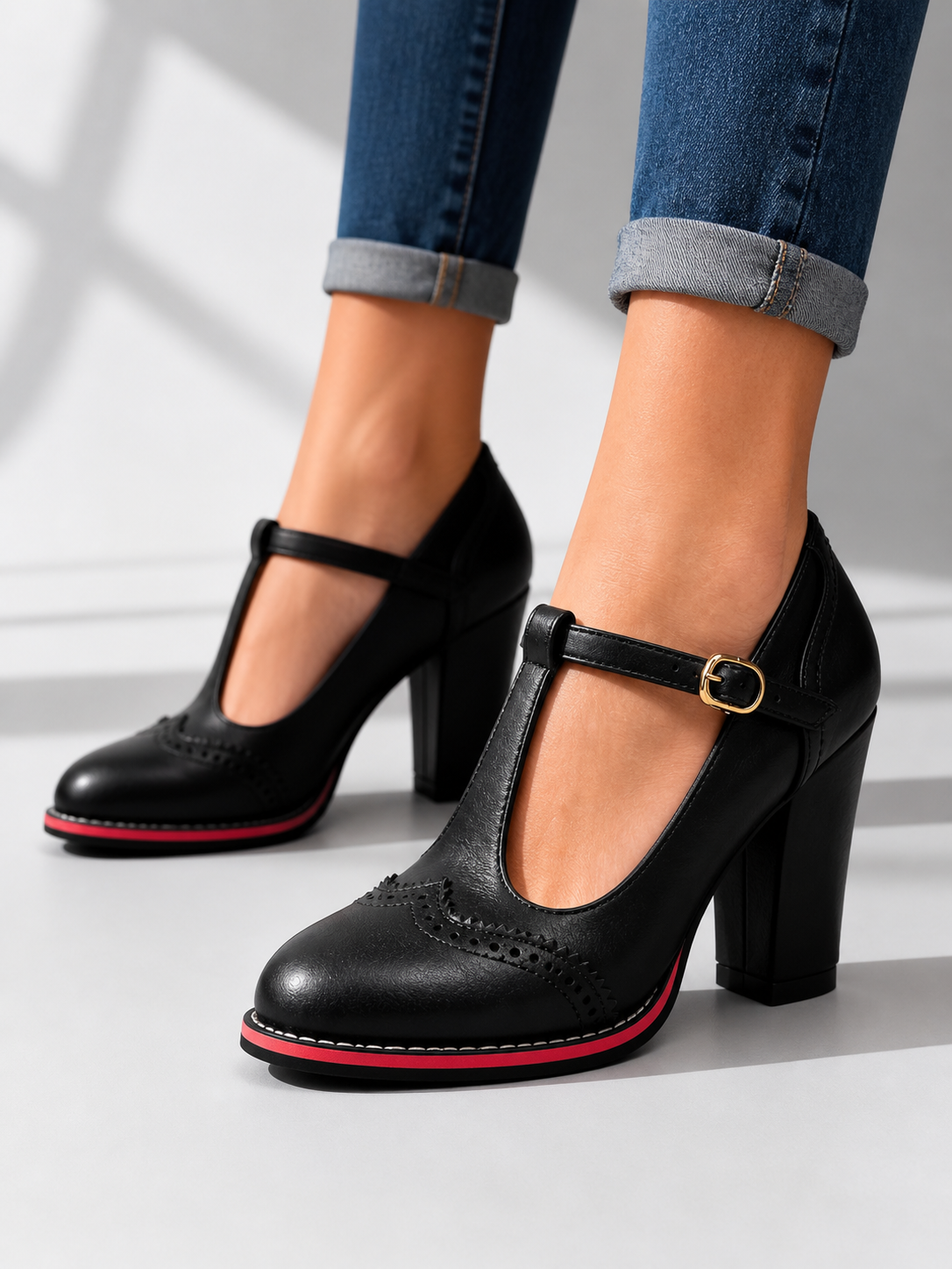 Venise | Escarpins Bride T Style Richelieu